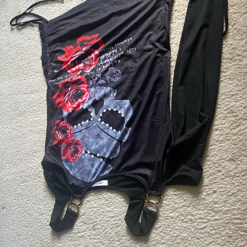 Black and Red Long Sleeve Tee